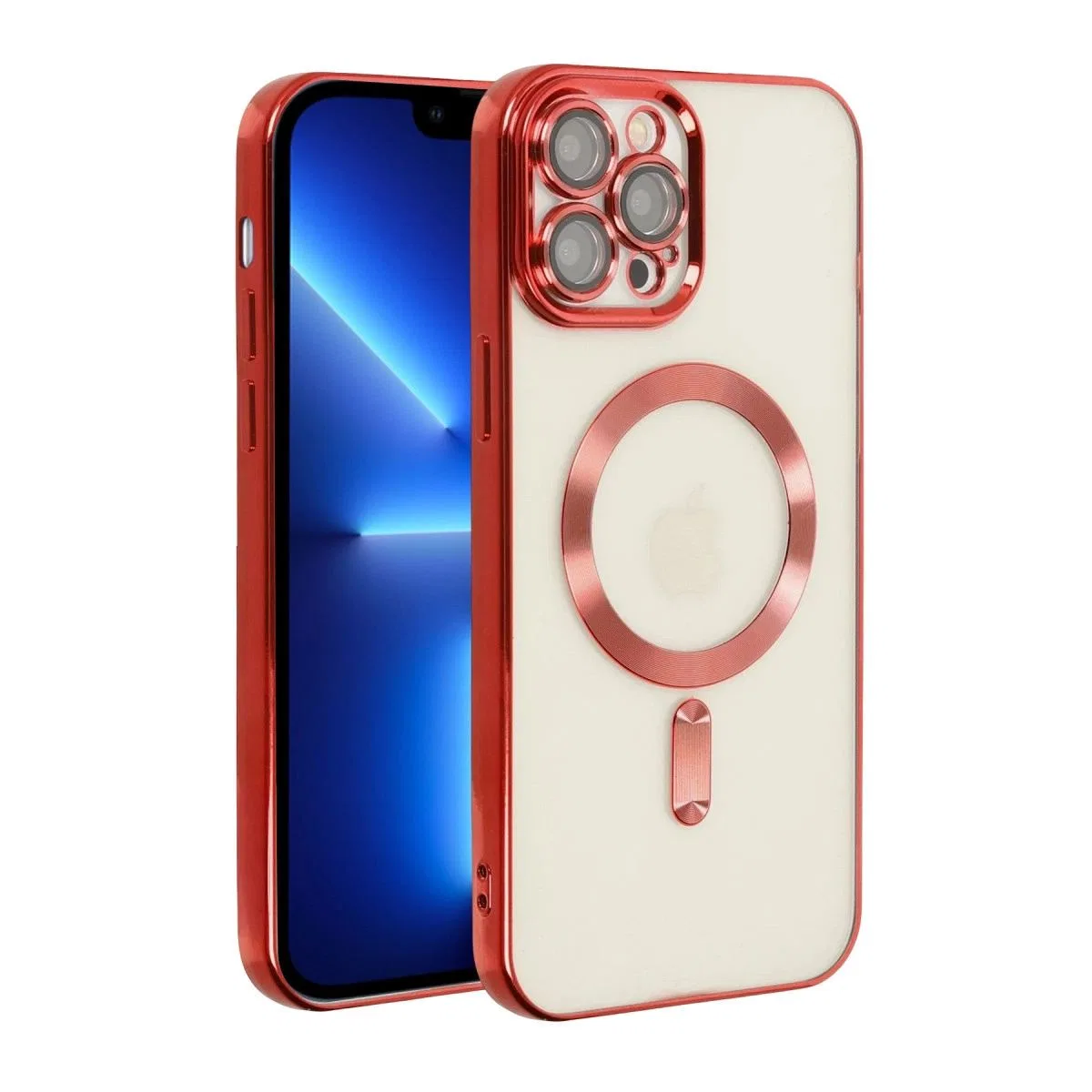 Apple İphone 13 Pro Kılıf Kross Magneticsafe Kapak - Kırmızı