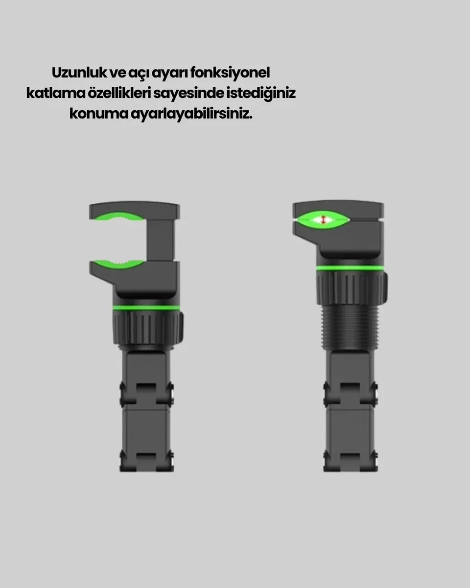Dikiz Aynasına Takılan Telefon Tutucu Ayarlanabilir Çok Yönlü Araç Aksesuarı Yeni Nesil görsel 5