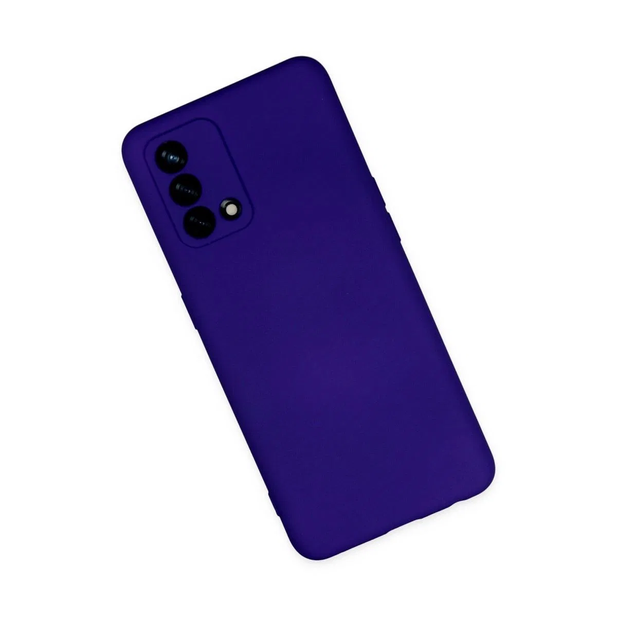 Oppo A74 4g Kılıf Nano İçi Kadife Silikon - Mor görsel 2