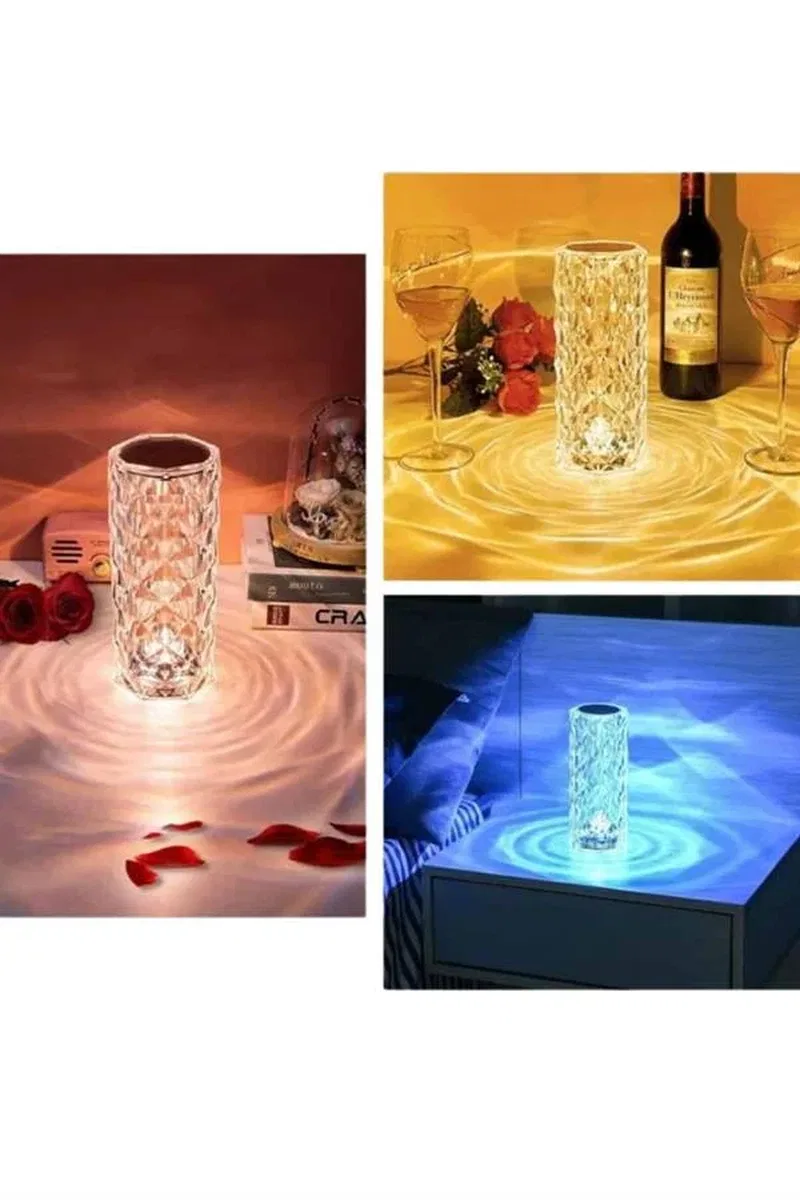 Sevgililer Günü İçin Hediye Kristal Lamba Sevgiliye Hediye USB Şarjlı Gece Lambası görsel 3