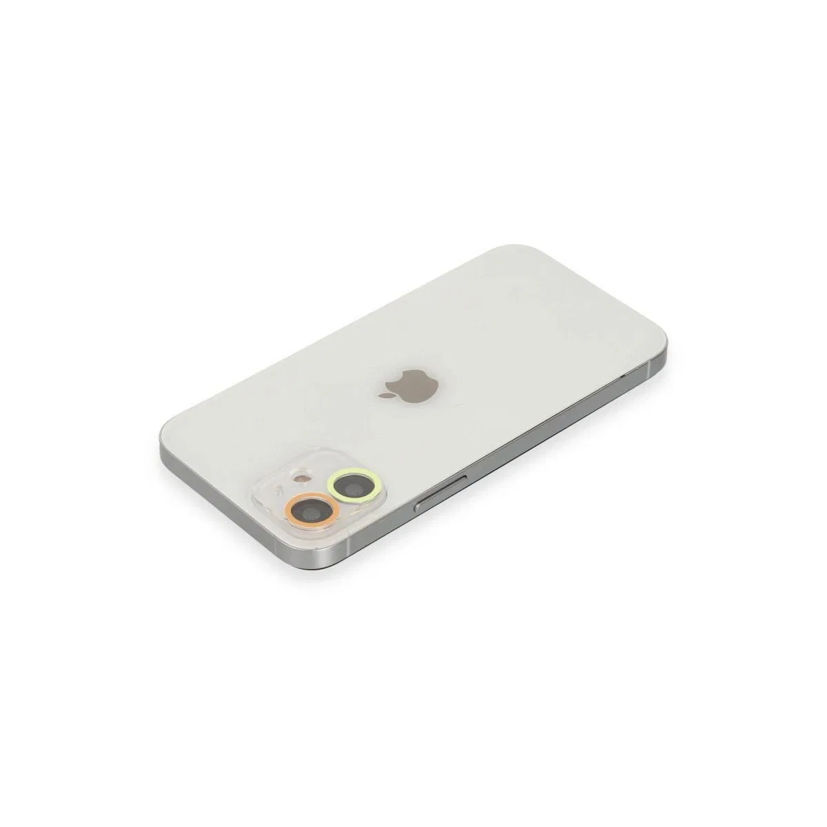 Apple İphone 12 Mini Renkli Kamera Lens Koruma Cam - Sarı-turuncu görsel 2