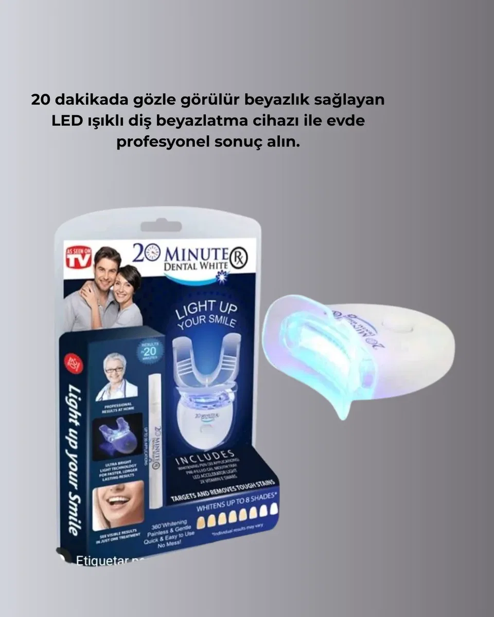 Beyazlatma Kalemli LED Diş Parlatma Seti görsel 5