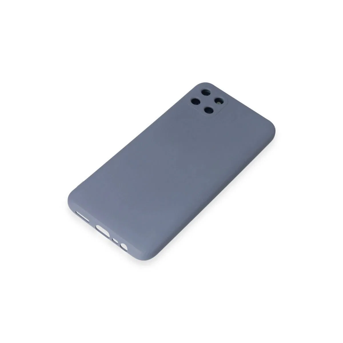 Realme C11 Kılıf Nano İçi Kadife Silikon - Gri görsel 4