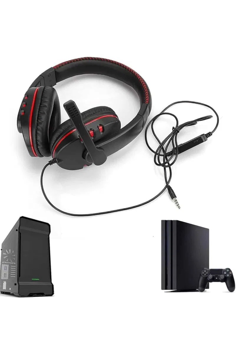 Mikrofonlu Gamer Kulaklık Oyuncu Kulaklığı Yüksek Ses Kaliteli Stereo Yumuşak Yastıklar görsel 3