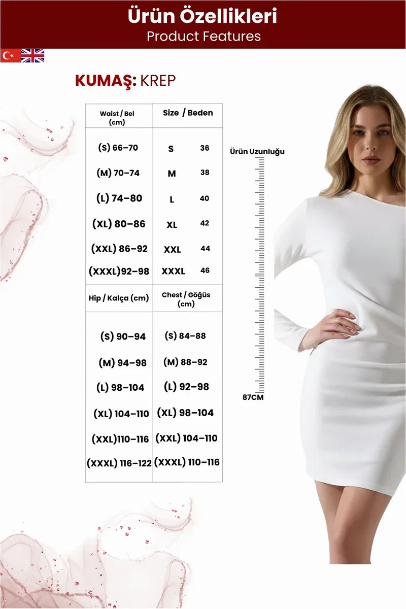 Kadın Asimetrik Kesim Mini Elbise görsel 6