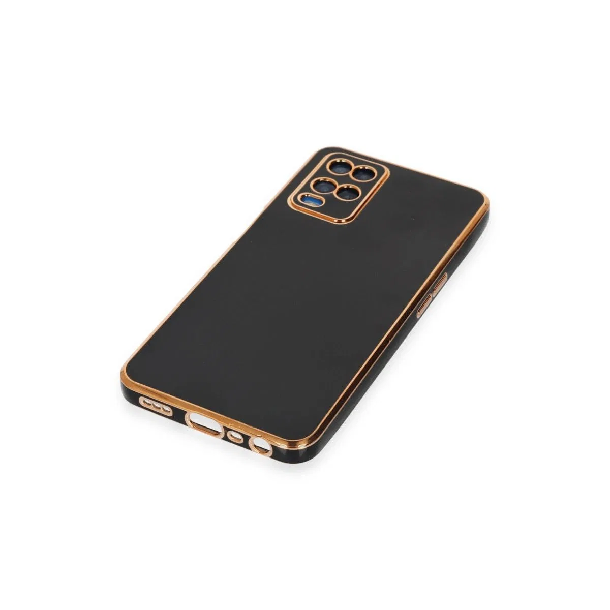 Oppo A54 4g Kılıf Volet Silikon - Siyah görsel 5