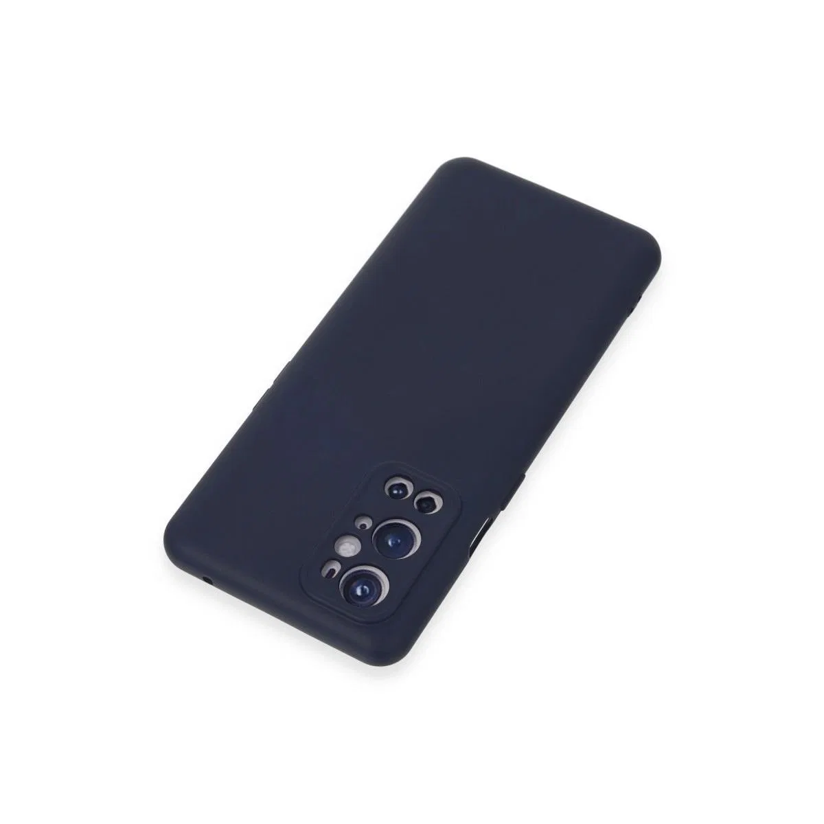 One Plus 9 Pro Kılıf Nano İçi Kadife Silikon - Lacivert görsel 3
