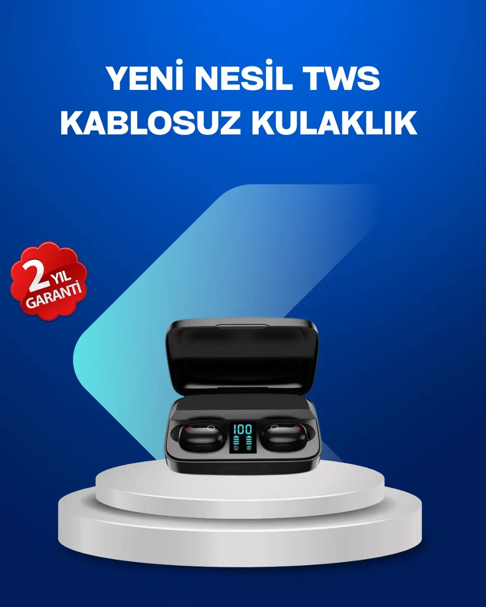 A10s TWS Bluetooth 5. 0 Kablosuz Kulaklık 1800 mAh Şarj Kutulu