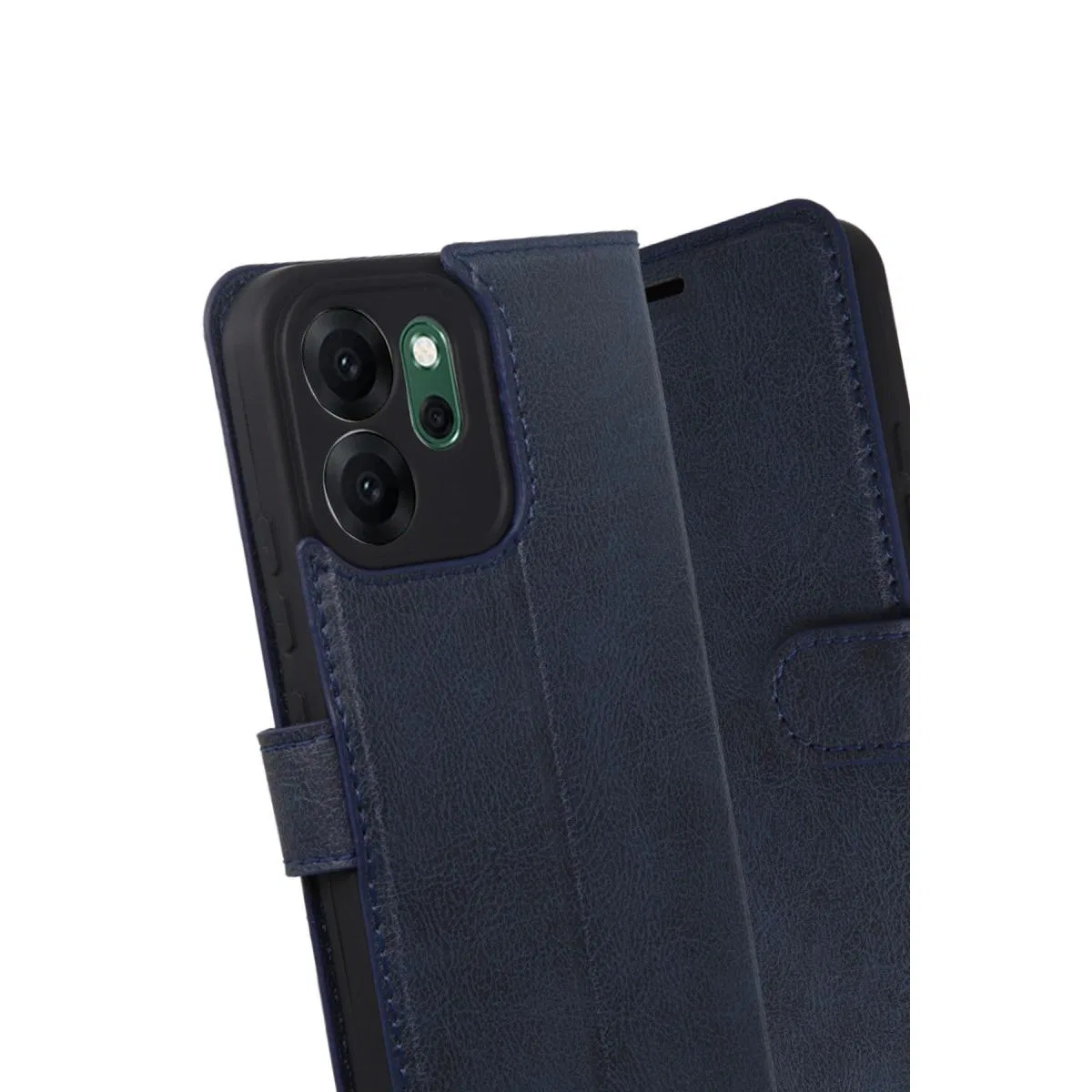 Oppo Reno 14f Trend S Plus Kapaklı Kılıf - Lacivert görsel 3