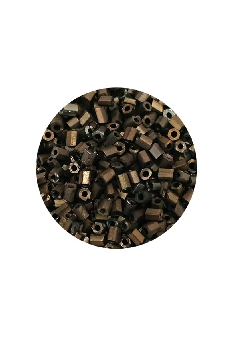 Kesme Cam Boncuk 2mm - 20 Gram - Mat Kahverengi -BNC348 görsel 2
