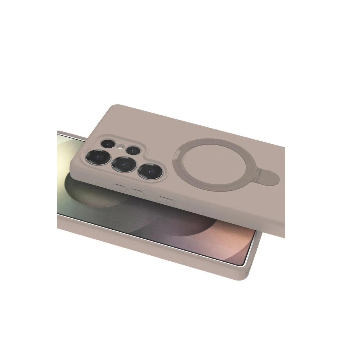 Samsung Galaxy S23 Ultra Regal Magsafe Standlı Kapak - Titan Gri görsel 4