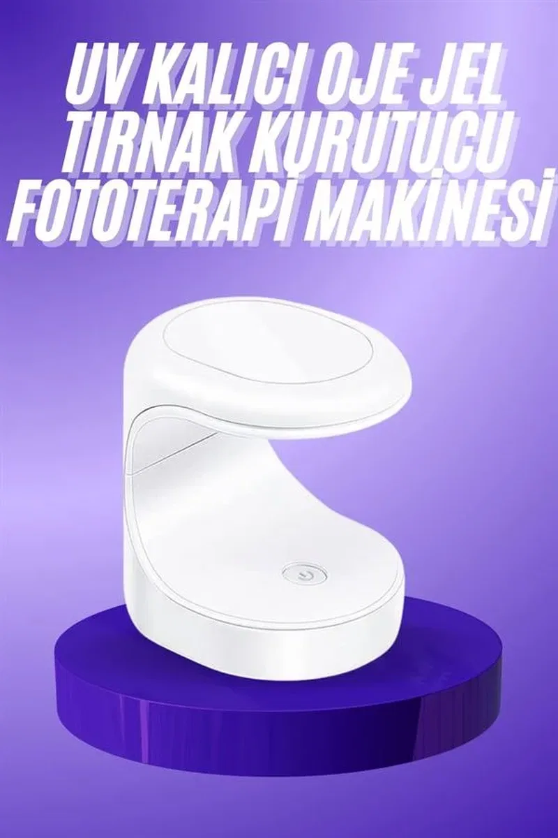 Seyehat Tipi Mini Oje Kurutucu Ultraviole Mor Işık Protez Tırnak Kurutucu görsel 2