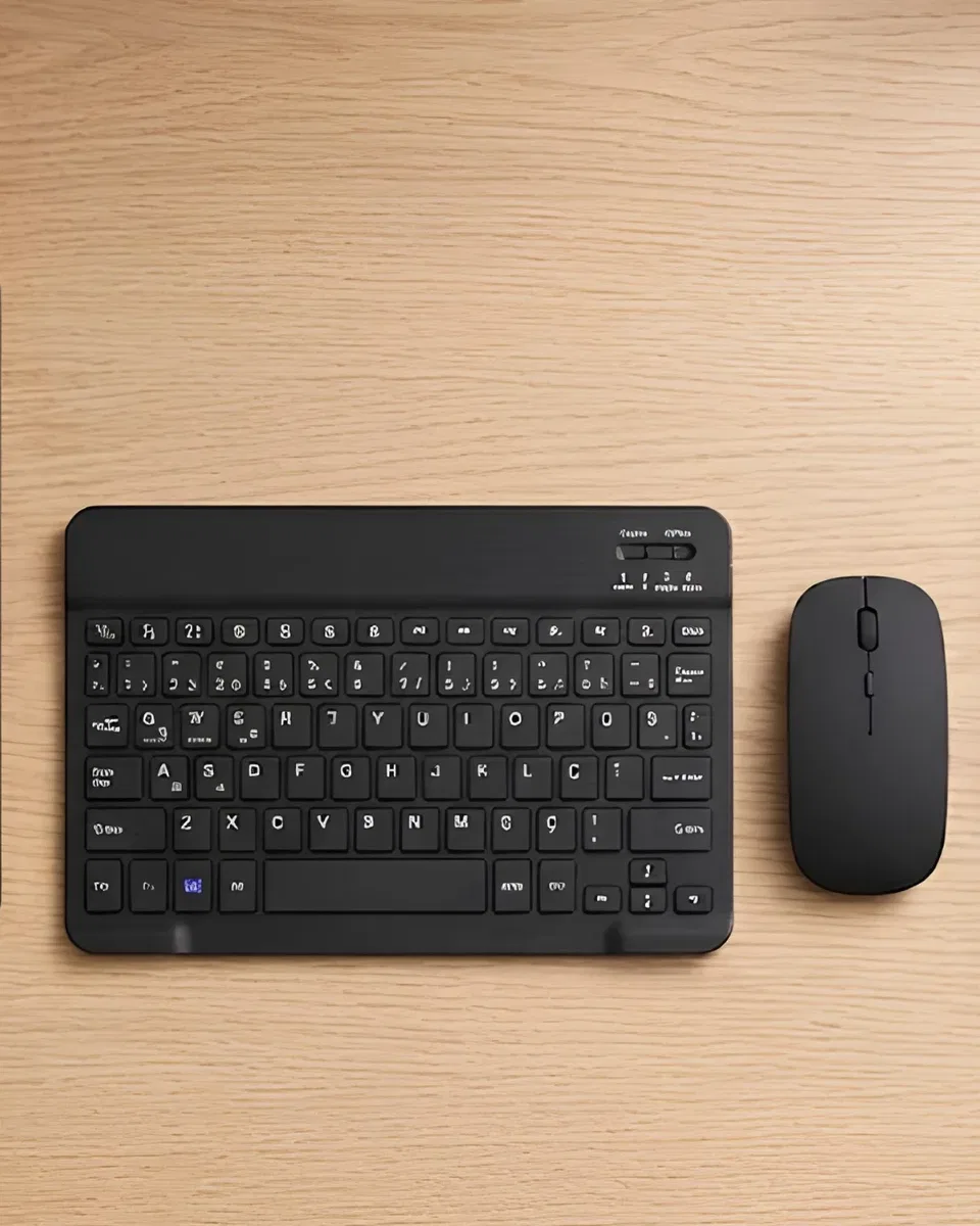 Sessiz Tuşlu Kablosuz Klavye Mouse Seti Çoklu Cihaz Uyumlu