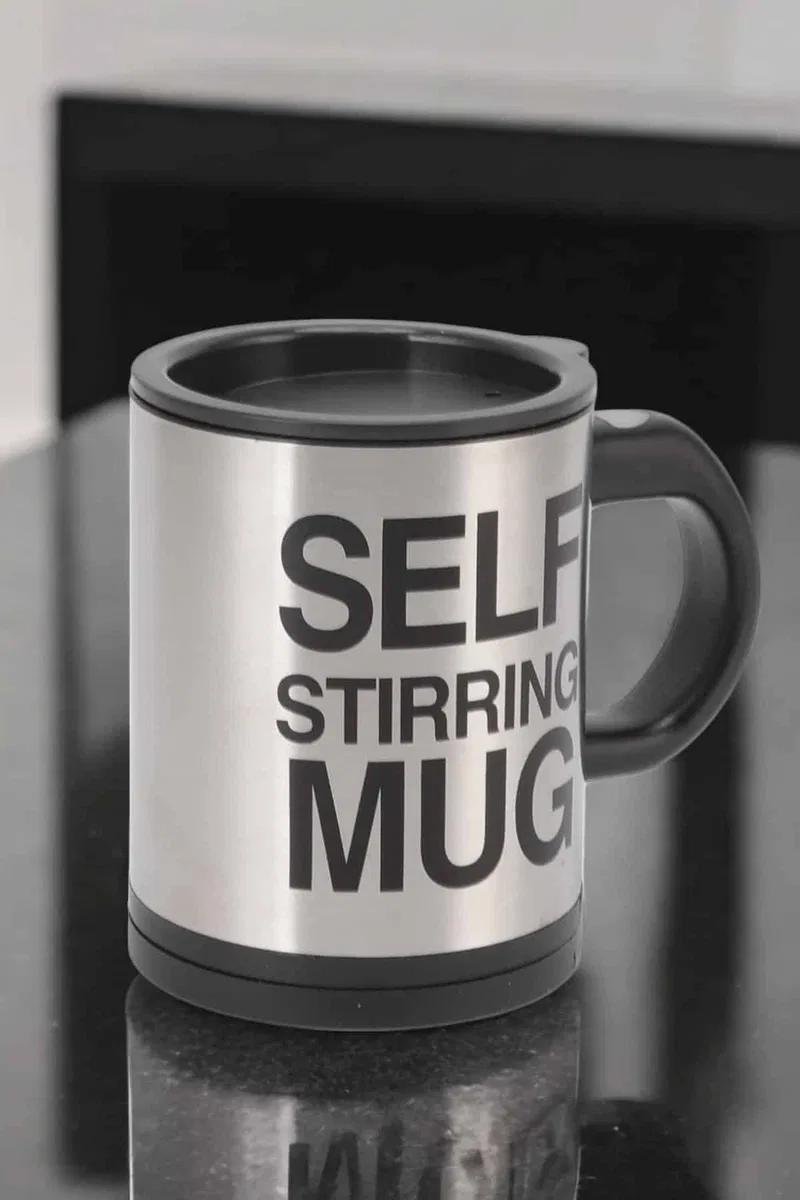 Yazılı Mug Kupa Karıştırıcı Özelliği Ve Paslanmaz Çelik görsel 4