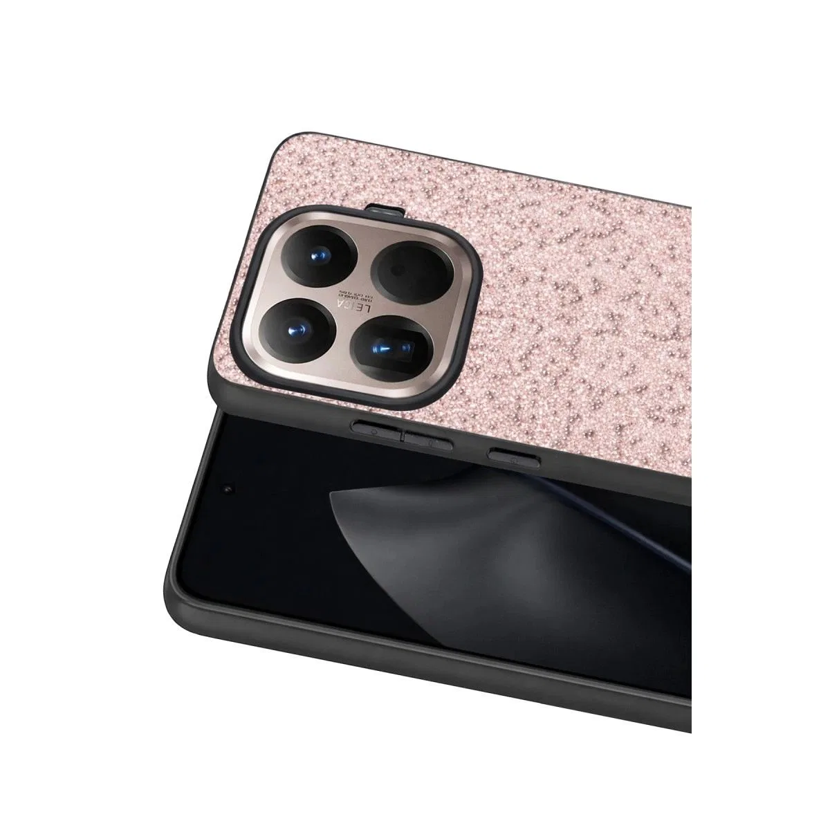 Onegif Xiaomi Mi 15t Pro Bright Simli Kapak - Pembe görsel 2