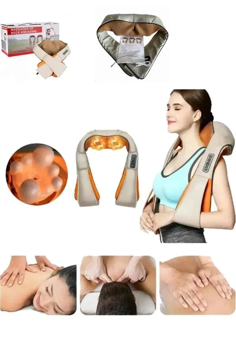 Rahatlatıcı Ovmalı Isıtmalı Boyun Bel Omuz Sırt Masaj Aleti Ve Masaj Cihazı görsel 4