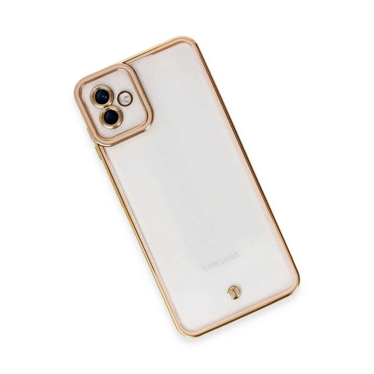 Samsung Galaxy A04 Kılıf Liva Lens Silikon - Rose görsel 3