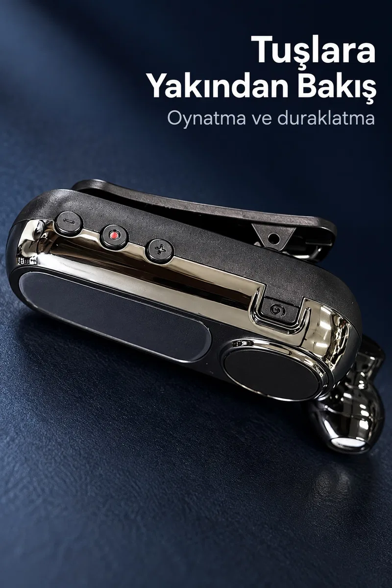 Geri Çekilebilir Kablolu Bluetooth Kulaklık görsel 3