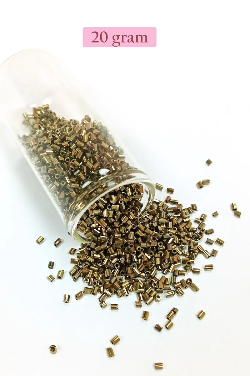 Kesme Cam Boncuk 2mm - 4 Renk - Toplam 80 Gram - BNC444 görsel 4