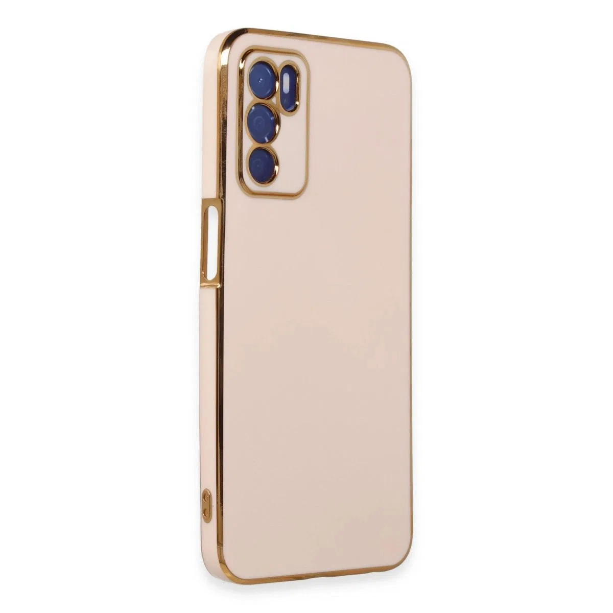 Oppo A16 Kılıf Volet Silikon - Pembe görsel 2