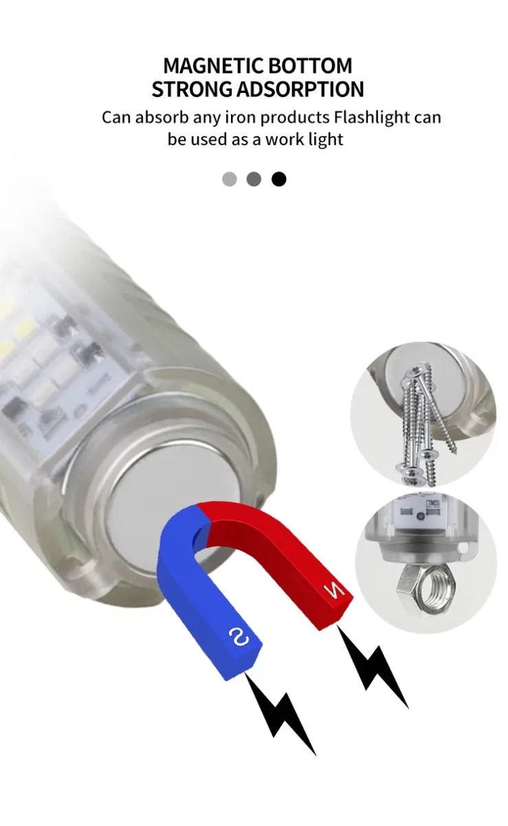 Profesyonel Tg Led Güçlü 8 Modlu Type-c 1000 Lümen Polis Çakarlı Şarjlı El Feneri görsel 3