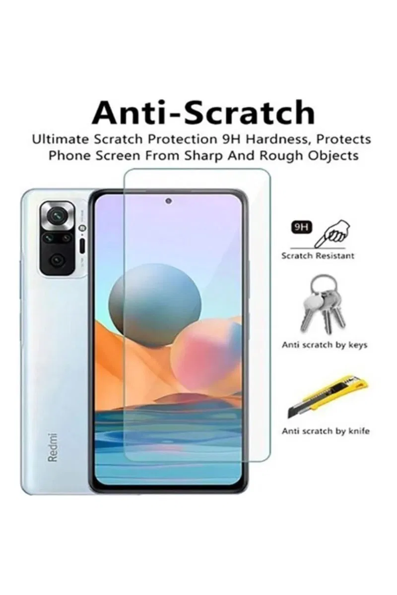 Xiaomi Redmi Note 10 Pro Uyumlu Premium Ekran Koruyucu 9h Sert Temperli Kırılmaz Cam Koruma Şeffaf görsel 2