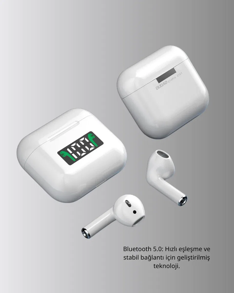 Kablosuz TWS Bluetooth 5. 0 Kulaklık – Dokunmatik Kontrol, LED Göstergeli görsel 4