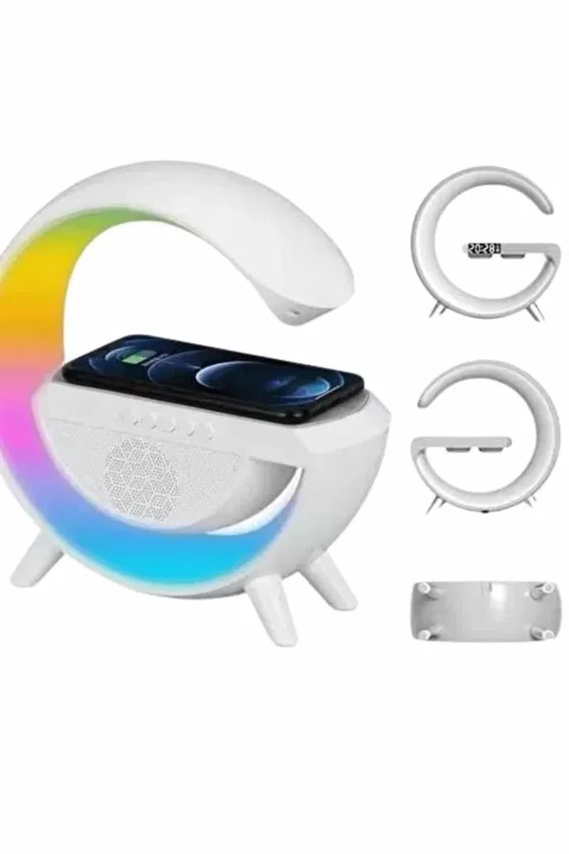 Yeni Nesil Bluetooth Hoparlör Speaker 5. 0 Taşınabilir G Şeklinde Powerbankli