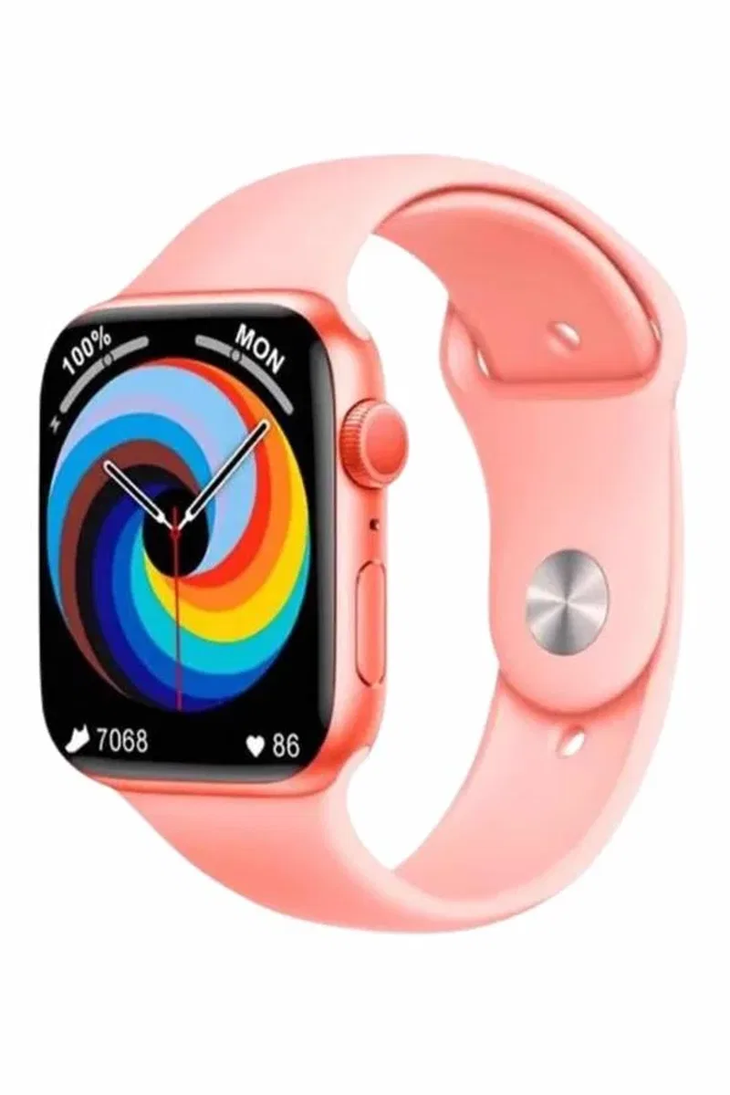 Kadınlara Özel Yeni Nesil Pembe Amoled Ekran Ultra Akıllı Saat 49MM görsel 3
