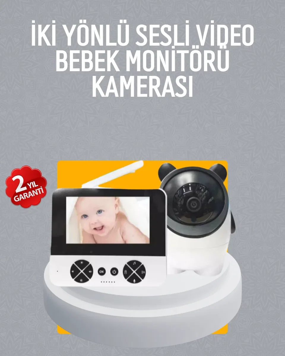 Görüntülü Bebek Monitörü 4. 3 İnç Ekran ve Sesli İletişim