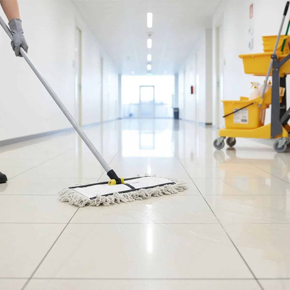 40 cm Nemli Mop Yedek İpli Paspas - Süper Emici görsel 3