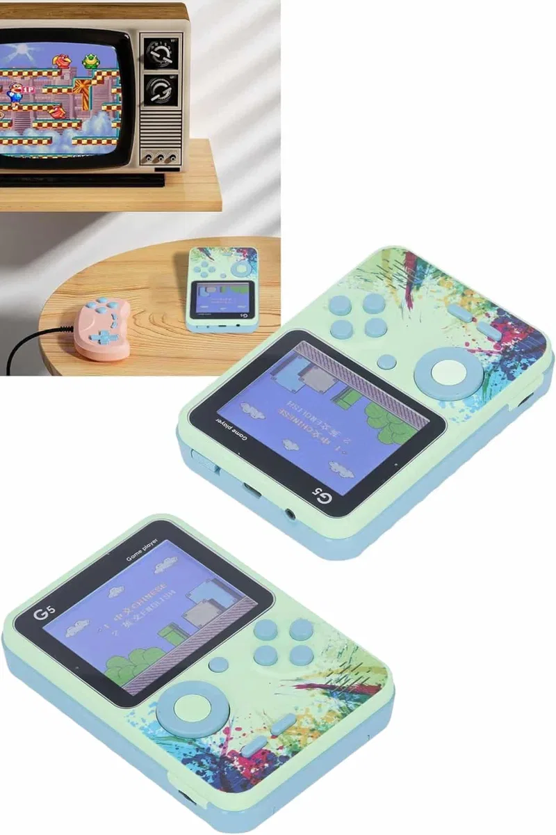 Game Box Oyun Konsolu 500 Retro Oyunlu Mini Taşınabilir 3 İnç görsel 4