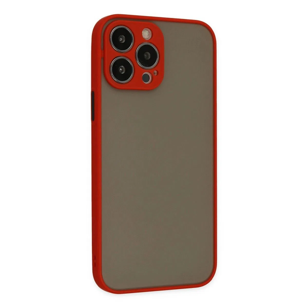 Apple İphone 14 Pro Max Kılıf Montreal Silikon Kapak - Kırmızı görsel 2