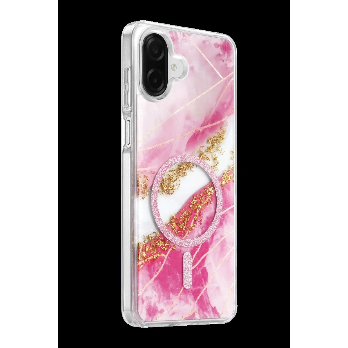 Onegif Samsung Galaxy A07 4g Lotus Simli Magsafe Kapak - Pembe görsel 2