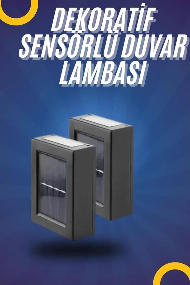 Yeni Model Solar Çift Taraflı Duvar Lambası Dekoratif Duvar Lambası görsel 2