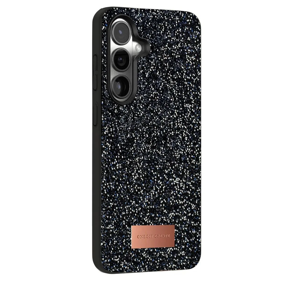 Onegif Samsung Galaxy S25 Plus Bright Simli Kapak - Siyah görsel 3