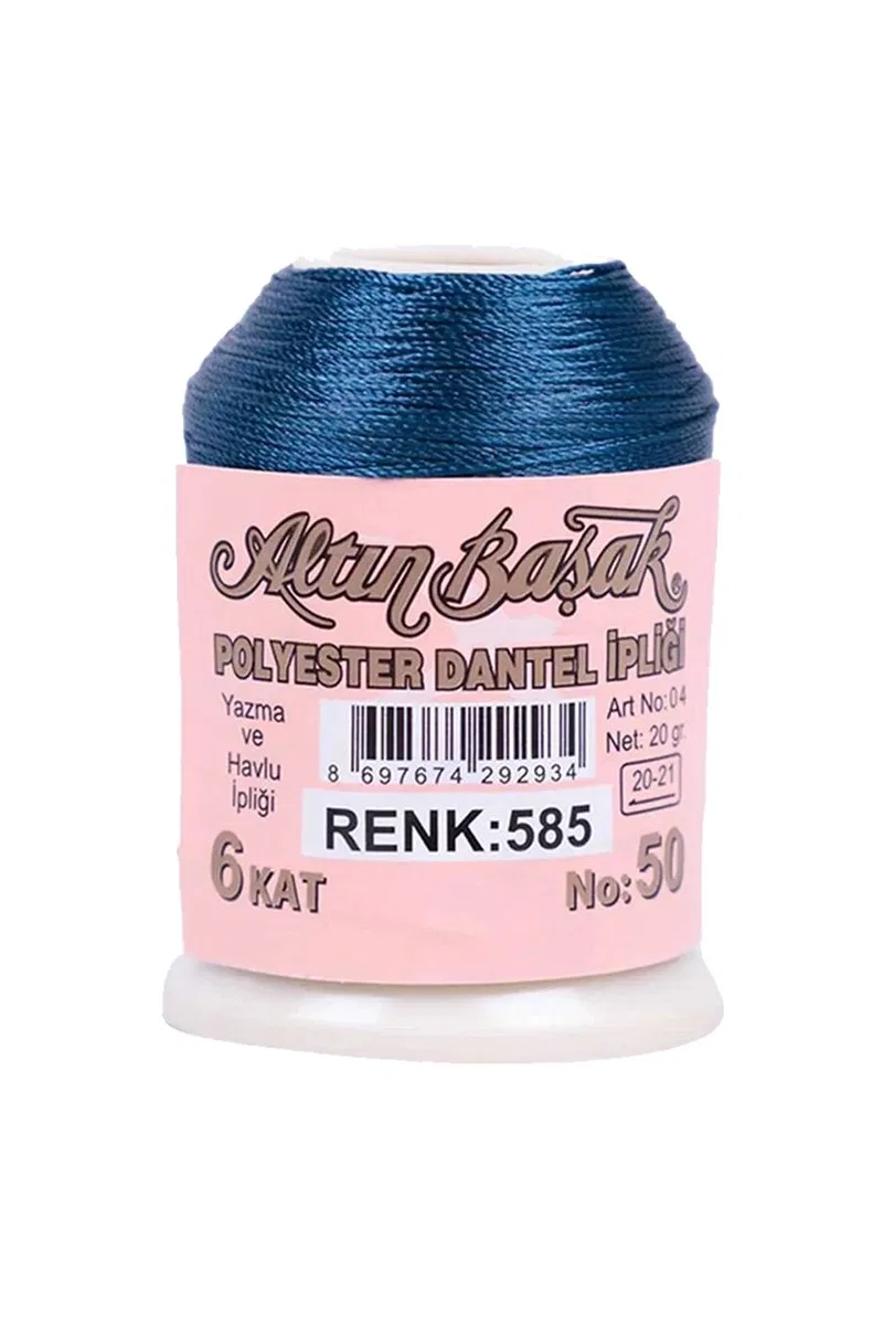 3 Adet Altınbaşak Oya ve Dantel İpi 20 gr - Royaleks - No: 050 - 480 - 585 görsel 5