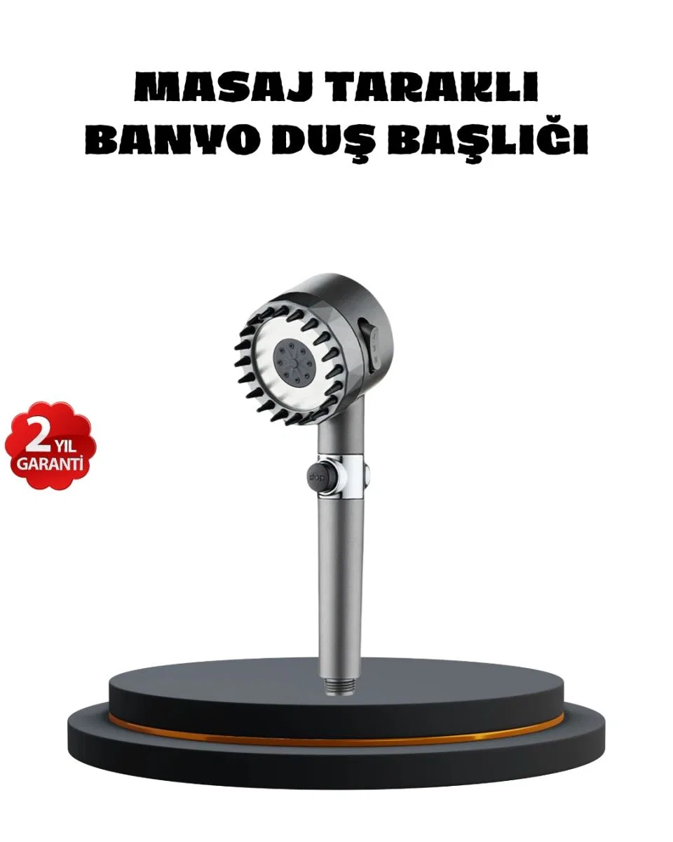 Masaj Uçlu Yüksek Basınçlı Duş Başlığı Spa Etkili