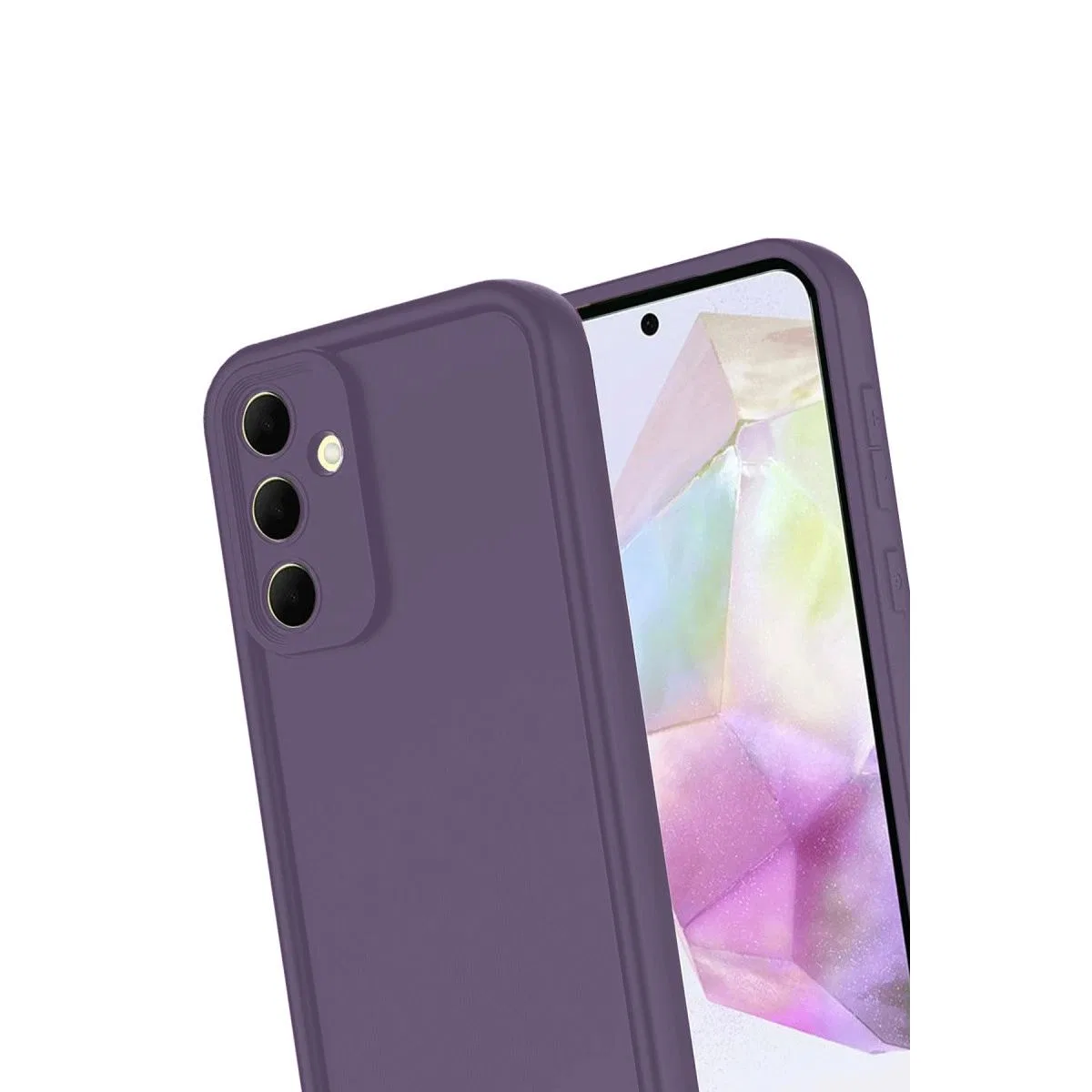 Samsung Galaxy A16 5g Kılıf Viera Silikon - Mürdüm görsel 3