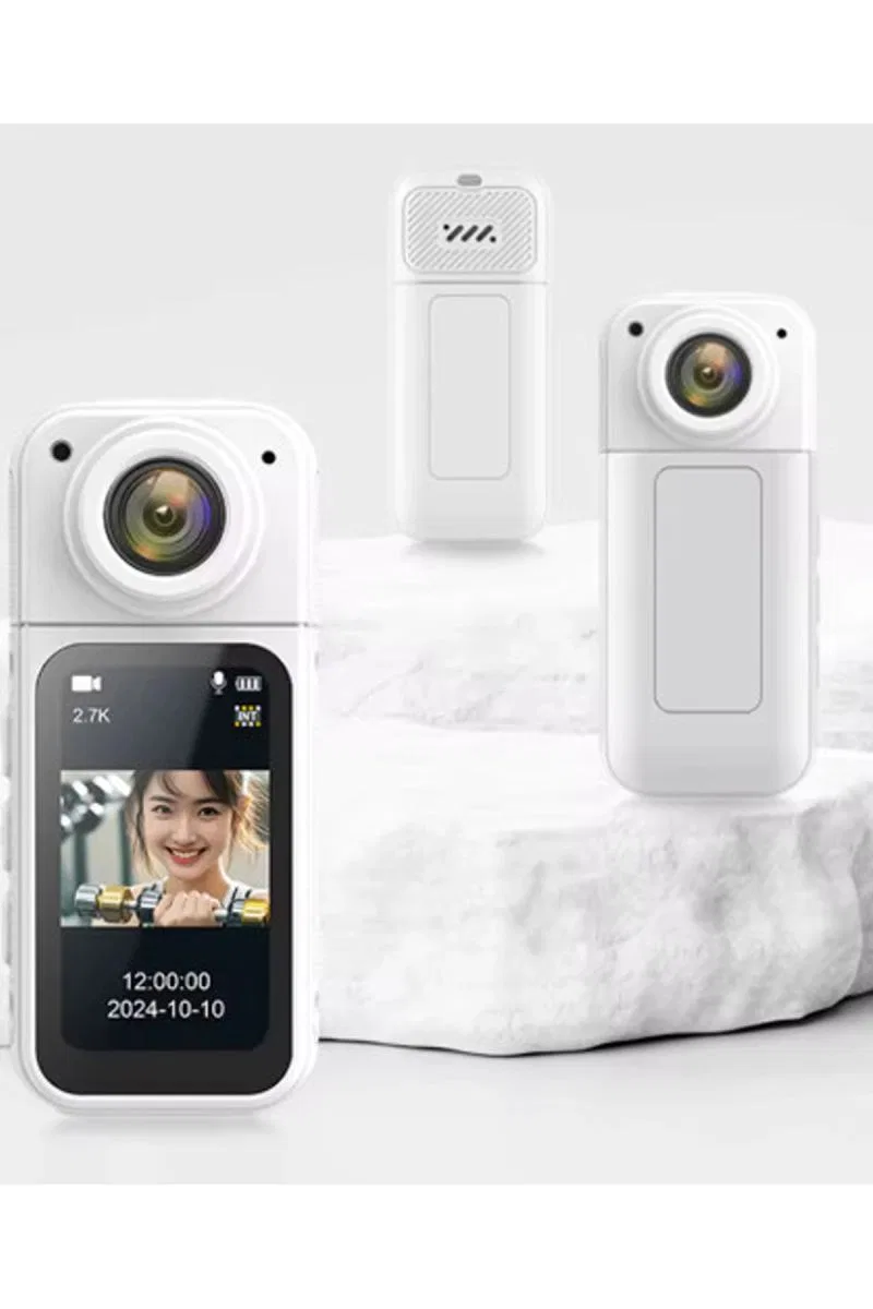 S70 Mıknatıslı Yaka Kamerası Hd Kalite, 30 Fps, Kolay Bağlantı, Boyun Askısı 2. 7k Siyah görsel 3