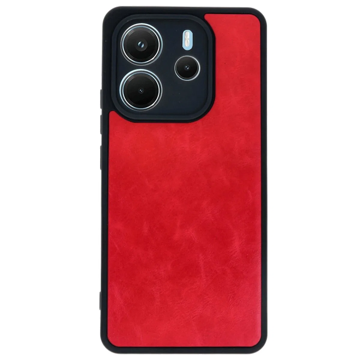 Xiaomi Redmi Note 14 4g Kılıf Aras Deri Kapak - Kırmızı görsel 2