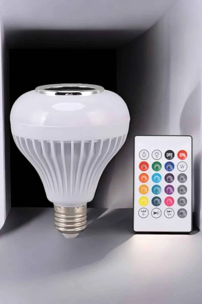 Lamba Led Hoparlör Dayanıklı ve Uzun Ömürlü Bluetooth Hoparlör görsel 4