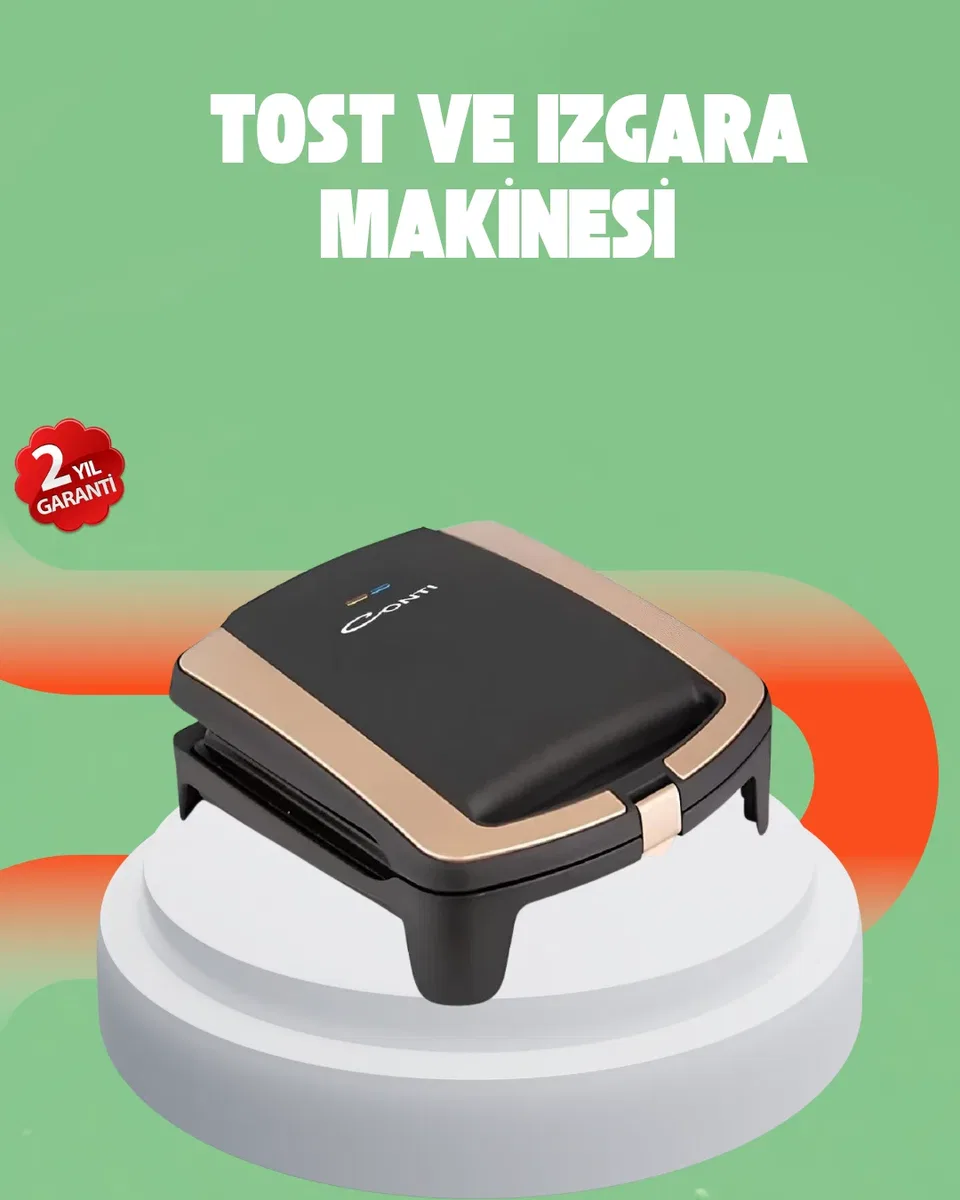 Tost Makinesi 4 Dilim Kapasite 1500 Watt Hızlı Isıtma