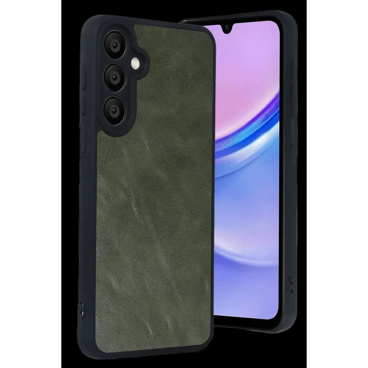 Samsung Galaxy A37 5g Aras Deri Kapak - Yeşil