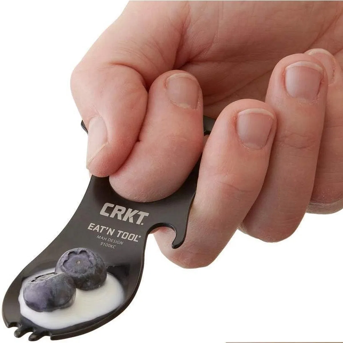 Crkt 9100k Eat’n Tool Karabina Çok Fonksiyonlu Karabina Tornavida Lokma Açacak Çatal Kaşık görsel 3