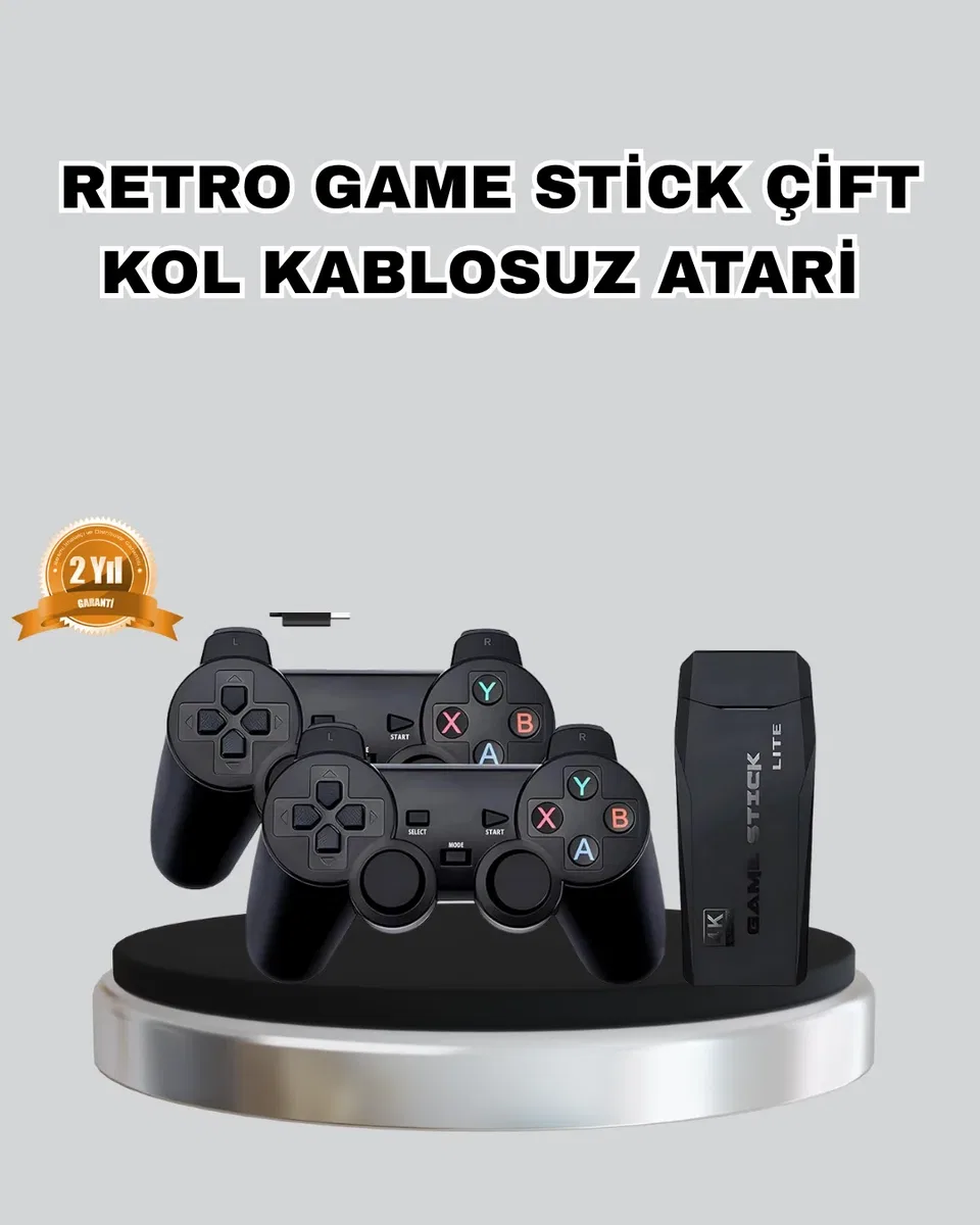 2. 4G Kablosuz Mini Oyun Konsolu Taşınabilir ve Şık Tasarım