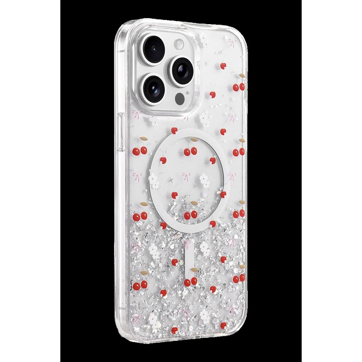 Onegif Apple İphone 14 Pro Max Misk Simli Magsafe Kapak - Desen 5 görsel 3