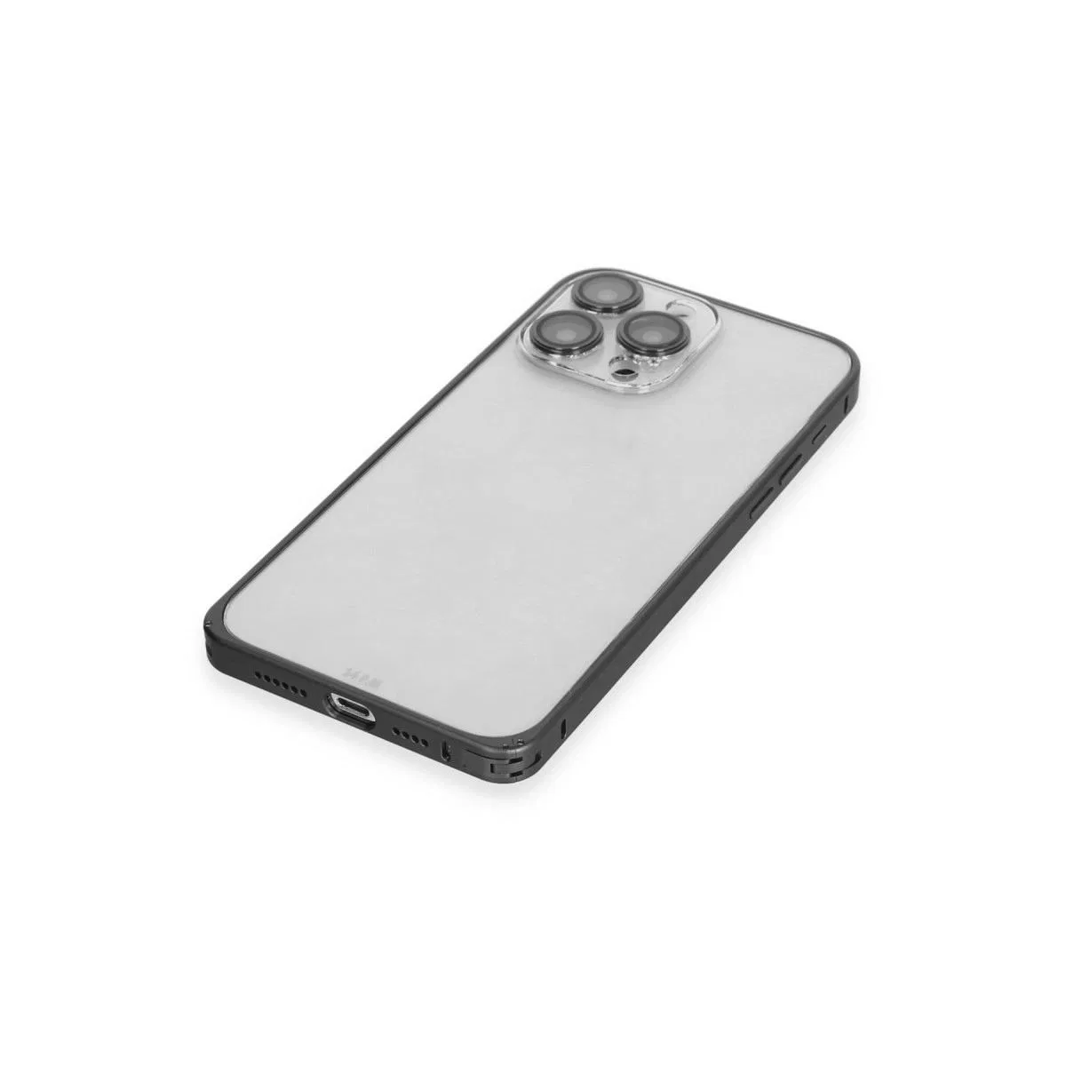 Joko Apple İphone 15 Pro Max Metal Bumper Mat Kapak - Siyah görsel 5