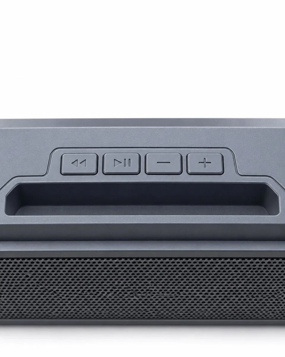Yatay Formlu Telefon Standlı Type C Şarj Girişli Bluetooth Masaüstü Ses Sistemi görsel 4