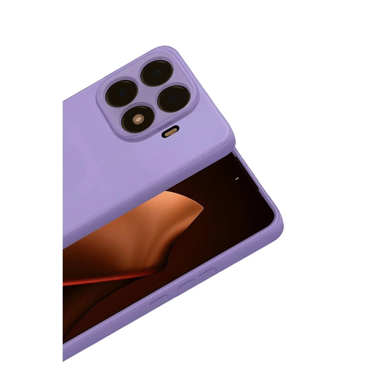Xiaomi Mi 15t Pro Nano İçi Kadife Silikon - Lila görsel 2